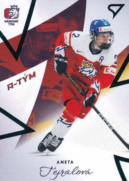insert karta ANETA TEJRALOVÁ 23-24 SZ Hokejové Česko Národní Tým Žen číslo ZR-07